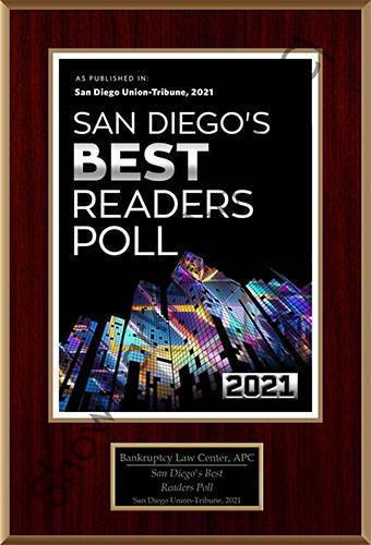 San Diego Best Reader Poll Top Attorney